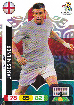 James Milner England Panini UEFA EURO 2012 #51